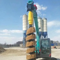 RB3000 Usine Vendeur Mécanique Mini Digger Hydraul Tarières Entraînement Perceuse Rétrocaveuse Hydraulique Tarière De Terre Pour Excavatrice