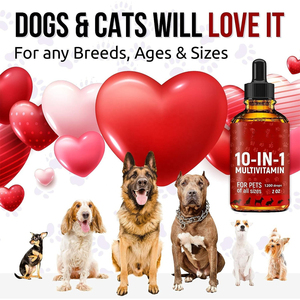 OEM Natural 10-in-1 Pet Vitamins Natural Glucosamine <b>Liquid</b> Drops Multivitamin Supplement For Dogs and Cats Low Moq - Product Image 6