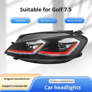 Faros LED Nuevos de Fábrica Yurunxiang 17-20 para Golf 7.5, Luces de Conducción con Señales de Giro Dinámicas, 12V, 1 Año de Garantía, 5000K, 10000 Lúmenes - Product Image 2