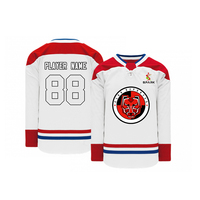 Logo personnalisé adulte maillot de hockey sur glace équipe professionnelle matériel sergé avec sublimation uniforme de hockey sur glace