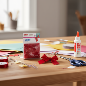 Ilan Lazo 20 mm Nœuds en satin rouge 8 pièces pour décoration artisanale - Product Image 2