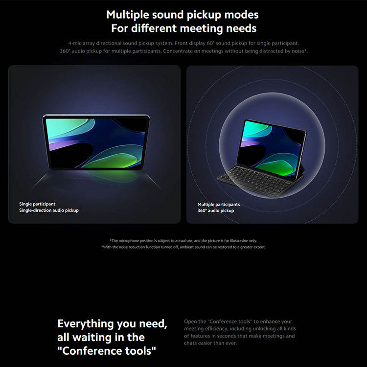 【ゆうち】Xiaomi Pad 6、RAM 8GB ROM 128GB Xiaomi Pad 6 11-inch 2K Tablet, 128GB, Android 13, Wi-Fi, Mist