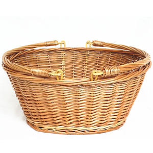 Natural and portable picnic storage Fruit and vegetable basket for ,wicker basket