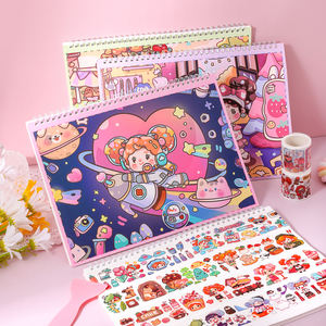 Libro <span class=keywords><strong>de</strong></span> pegatinas <span class=keywords><strong>de</strong></span> impresión <span class=keywords><strong>de</strong></span> dibujos animados para niños, libro <span class=keywords><strong>de</strong></span> pegatinas reutilizables para coleccionar pegatinas - Product Image 2