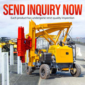 Mobile piccolo mini idraulico palificazione di calcestruzzo guardrail recinzione post pile pressa driver driving machine - Product Image 6