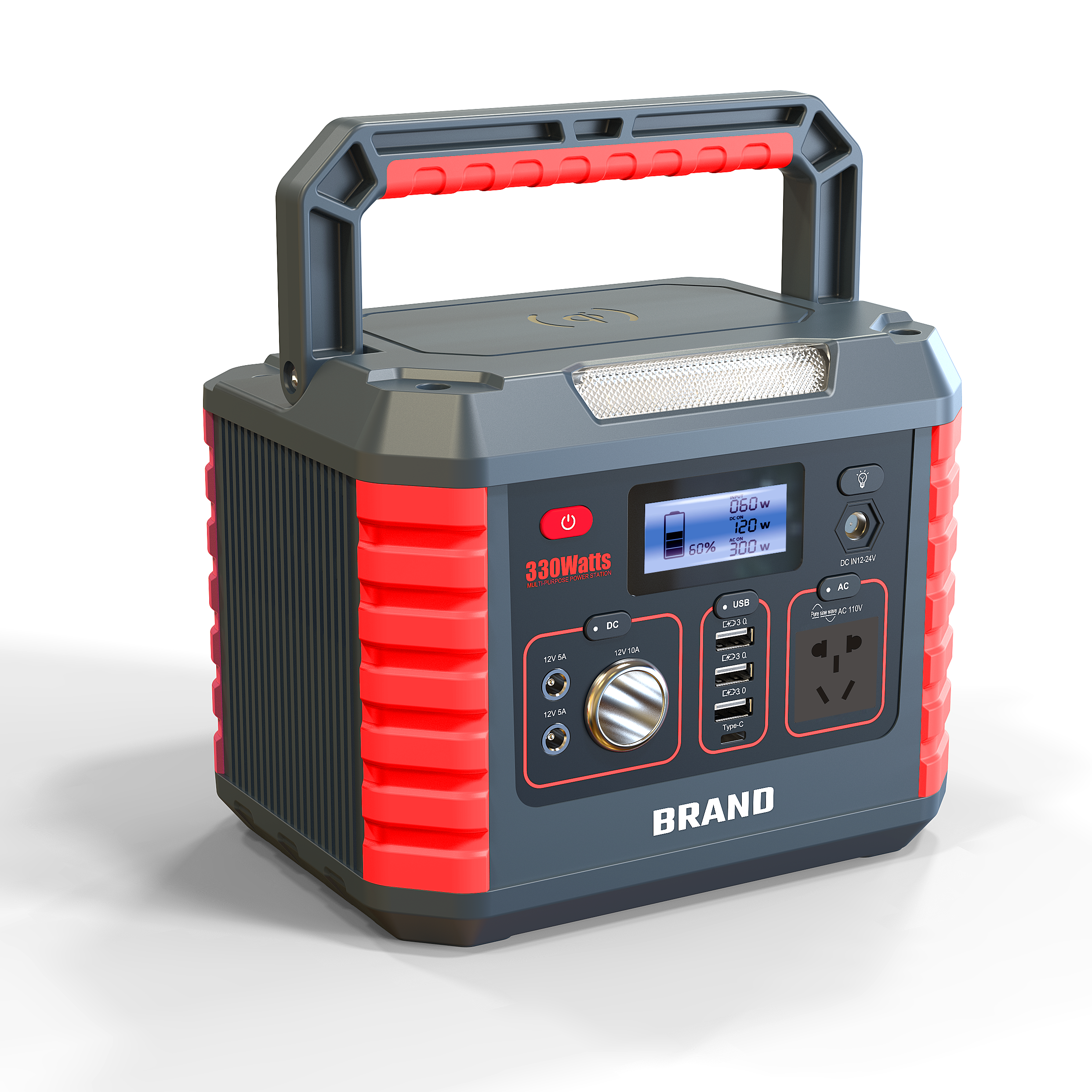 330W/3.7V/78000Mah Power Station Travel Camping Emergency Portable Back Up Power Station With UK EU KR US German AU Plug