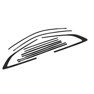 Tira de ventana Burlete Moldura para VW <span class=keywords><strong>Arteon</strong></span> CC 21-24 22 23 Cromo Negro - Product Image 2