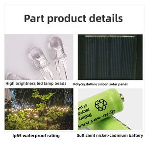 IP65 Waterproof LED Solar Garden <b>Lights</b> Festive Atmosphere Firefly Ground <b>Plug</b> for Outdoor Courtyard Garden Colorful <b>Lights</b> - Product Image 6