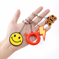 Porte-clés en PVC de forme personnalisée, porte-clés en caoutchouc souple pour boutique de cadeaux créatifs, approvisionnement en gros