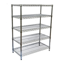 Chariot de stockage de bobines de circuits imprimés SMT ESD en acier au carbone chromé, homologué NSF, à 5 niveaux, durable, avec étagères métalliques réglables, capacité de charge de 250 kg