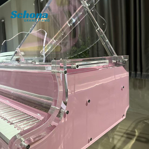 Pianoforte a Coda Meccanico <span class=keywords><strong>di</strong></span> Lusso all'Ingrosso, 88 Tasti in Acrilico Cristallo Rosa, Produttore Premium per Villa Hotel e Spettacoli - Product Image 4