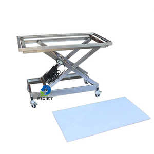 Table de diagnostic et de traitement vétérinaire électrique compatible avec les rayons X EURVET, construction en acier inoxydable, plateau en acrylique amovible - Product Image 4