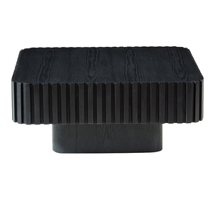 Mesa de Centro Moderna de Madera Cuadrada de 35.43 Pulgadas, Hecha a Mano, con Diseño Decorativo para Sala de Estar y Comedor - Product Image 3