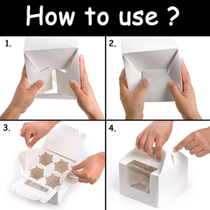 Üretici tedarik yüksek kalite taşınabilir beyaz uzun boylu kek kutuları <span class=keywords><strong>3</strong></span>-katmanlı Kraft kağıt gıda sınıfı UV avantajlı - Product Image 4