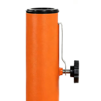 Support de Plaque de Poids Amovible et Empilable JH-Mech Orange Personnalisé, Stable au Vent, pour Base de Parasol de Terrasse ou Balcon Extérieur