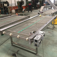 Edelstahl-Kettenförderband Lebensmittelechtes Metallgitter-Förderband für Back-, Trocknungs-, Kühl- und Frittierlinien