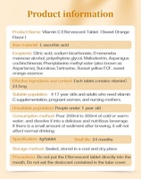 Suplemen Nutrisi Winstown Vitamin C Tablet Effervescent 1000mg Rasa Jeruk Vitamin C Kompleks Vitamin E Pil Multivitamin