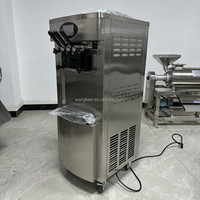 Máquina de Helado de Yogurt de Tres Sabores de Acero Inoxidable de Grado Alimenticio, Proveedor Chino Comercial, Gran Venta