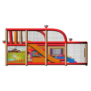 Parque Infantil Modular de Diseño Personalizado para Niños, Área de Juegos Suave Completa con Toboganes y Juguetes para Centro de Entretenimiento Familiar - Product Image 5