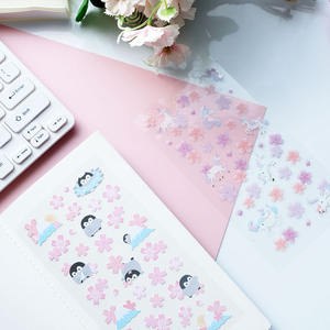 Nekoni – autocollants esthétiques en PVC au Design Original, décalcomanies, Animal, autocollant <span class=keywords><strong>japonais</strong></span> de fleurs de <span class=keywords><strong>cerisier</strong></span>, Festival, Sakura Washi - Product Image 6