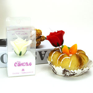 Candele di Compleanno Colorate Personalizzate a Forma di Rosa Senza Fumo per Decorazioni di San Valentino e Compleanni - Product Image 3