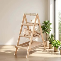 Structure d'escalade et maison pour chat en bois, luxueuse et adorable, avec hamac et poteaux à gratter, pour plusieurs chats et usage familial