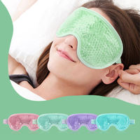 Nouveauté Masque chauffant pour les yeux Masque de massage pour les yeux Perles de gel Masque pour les yeux pour dormir