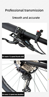 Vélo de montagne à suspension Softail M6100 12 vitesses, cadre en fibre de carbone, fourche en alliage de magnésium, frein à huile, tout-terrain, double suspension ordinaire