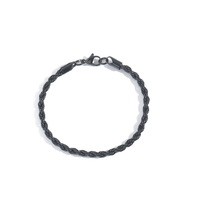Bracelets et Joncs Unisexe en Acier Inoxydable Plaqué Or PVD, Chaîne Torsadée, Étanche et Inaltérable, 2-6mm, Vente en Gros