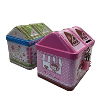 Boîte à monnaie en forme de maison pour enfants, en gros, pas cher, pour économiser de l'argent