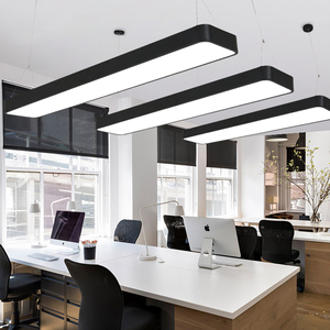 Tira de luz colgante LED de estilo industrial Excelente para aulas Oficinas Supermercados Gimnasio Tiendas Larga Duración y elegante - Product Image 4