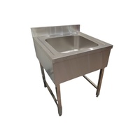 Évier commercial HUAYI en acier inoxydable 201/304/316, double bac, sous étagère, autoportant, grande quantité minimale de commande, modulaire, auto-assemblable