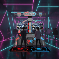 Nouvelle machine de jeu d'arcade JiaYi JY-SZDJ02S pour centre commercial, tir à deux joueurs en intérieur, dispositif de réalité virtuelle 9D en métal