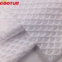Tissu Jacquard en polyester à motif d'éventail 110g tissu en maille extensible tissu de sport pour vêtements de cyclisme à séchage rapide