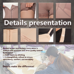 Fajas Colombianas con Tirantes Desmontables, Control de <span class=keywords><strong>Abdomen</strong></span>, Moldeador de Cuerpo con Cierre en la Entrepierna para Mujer, Tallas Grandes - Product Image 3