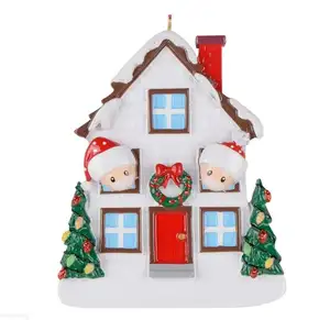 Personalizzato di Quarantena Ornamento Anno, Ha Soggiornato Casa di Famiglia di 2 Ornamento Regalo Personalizzato Di Natale Decor