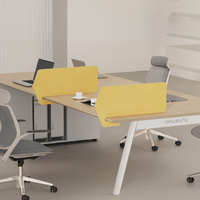 Installation facile, écran de bureau acoustique en PET, norme OEKO-TEX 100, cloison de bureau acoustique insonorisante en polyester