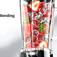 Blender Daging & Penggiling Bumbu Plastik Grosir, Tipe Tombol & Kenop, Kapasitas 0.3-0.5 Liter, Rendah Kebisingan, 5+ Kecepatan, Anti Bocor, Tahan Air