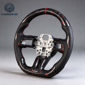 Volante Deportivo de Fibra de Carbono Forjado a Medida con 3 Radios para Mustang GT S650 Ecoboost S550 2018-2023 - Product Image 2