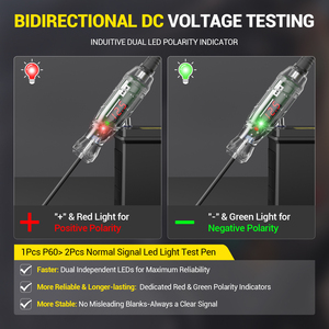 미국 창고 새 상품 3-70V 자동차 회로 테스터 VDIAGTOOL P60 자동차 배선 누전 테스트 펜, 자동차 퓨즈 전압 극성 테스터 - Product Image 4