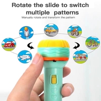 Reconnaissance de projection d'éducation précoce pour enfants série d'animaux diaporama amusant ciel étoilé créatif lampe de poche projecteur jouets