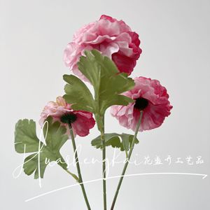 Artificial Camellia And Peony <b>Flowers</b> <b>Single</b> Branch Silk High Simulation Wedding Decorations For Home And Outdoor Use - Product Image 4