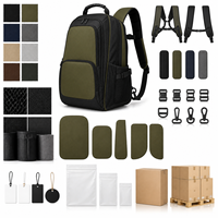 Sac à dos de sport décontracté vert olive, léger, pour raquette de pickleball, avec poche en filet pour bouteille et bretelles rembourrées