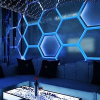 Marché européen Guangdong éclairage de scène bricolage assemblé hexagonal Ktv discothèque lumières rgb fête