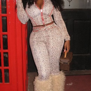 Viviblook Z1013ST02 Automne Hiver Sexy Femmes Motif Léopard Élastique Pantalon Zipper Cardigan Top 2 Pièces Ensemble pour Femmes - Product Image 3