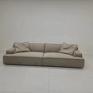 Séparé 4 places droites style italien minimalisme <span class=keywords><strong>Baxter</strong></span> givré technologie tissu damas salon canapé canapé - Product Image 2