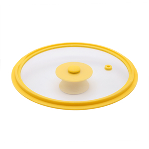 Ningbo Kitchenware Glass <strong>Lid</strong> Tempered Glass Cover Round Chef <strong>Pan</strong> <strong>Lid</strong> with Knob <strong>Pan</strong> Cover for Skillet - Product Image 1