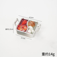 Aksesori Mainan Makanan Plastik Buatan Tangan DIY Peralatan Makan Rumah Boneka Miniatur Ornamen Hot Pot Bebek Mandarin Alat Peraga Bermain