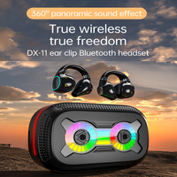2025 produits tendance nouveautés DX-11 oreille-clip écouteur TWS rvb lumière casque jeu casque sans fil avec batterie externe DX11