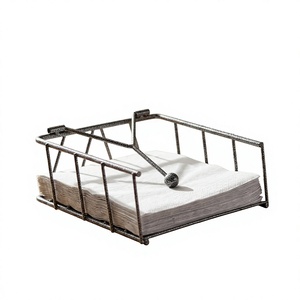 Porta Servilletas de Venta Directa de Fábrica BS International, Estilo Americano, Ecológico, Decoración de Mesa de Metal, Modelo OEM ODM - Product Image 4